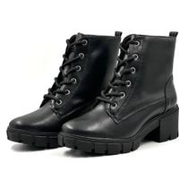 Coturno Via Marte Tratorado Salto Médio Feminino