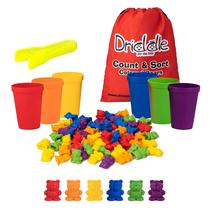 Counting Bears Driddle Colorful com copos combinando 60 ursos