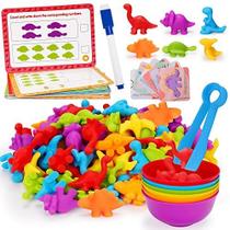 Counting Dinosaurs Montessori Toys Tsomtto para crianças de 2 a 4 anos