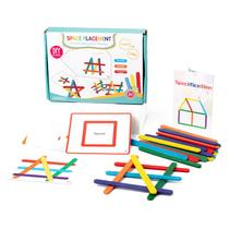 Counting Sticks Toy Rainbow Logic Color Learning Kids 3+