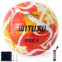 Couro PU impermeável de voleibol WITUXU tamanho 5 com bomba