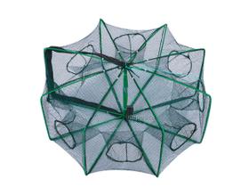 Covo Quadrado Armadilha Retrátil Para Iscas Vivas Com 8 Entradas