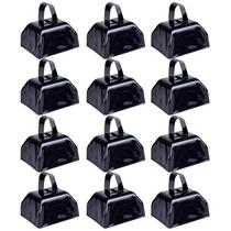 Cow Bells Javik, 12 peças de sinos de vaca de metal com alça para eventos