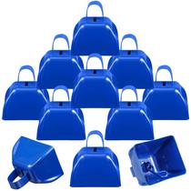 Cow Bells Therwen Metal 7,5 cm com alça, pacote com 12 unidades, azul