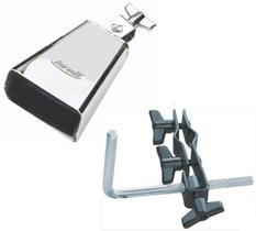 Cowbell de 4'' com clamp + suporte para pedestal - Torelli Musical