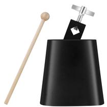 Cowbell Eastrock Metal Steel de 4 polegadas com bastão para conjunto de bateria Cowbell Eastrock Metal Steel de 4 polegadas com bastão para conjunto de bateria