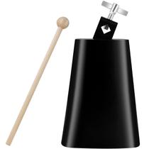 Cowbell Eastrock Metal Steel de 6 polegadas com bastão para conjunto de bateria Cowbell Eastrock Metal Steel de 6 polegadas com bastão para conjunto de bateria