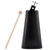 Cowbell Eastrock Metal Steel de 9 polegadas com bastão para conjunto de bateria Cowbell Eastrock Metal Steel de 9 polegadas com bastão para conjunto de bateria
