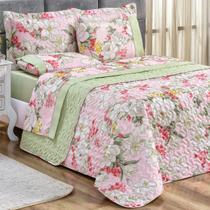 Coxa Cama Casal Queen Size Naturale Estampada Dupla Face 200 Fio - De Luca Enxovais