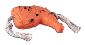 Coxa De Borracha Com Corda Brinquedo Para Pet 03 Peças