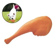 Coxa de Frango Brinquedo Cachorro Pequeno Pet Mordedor Som
