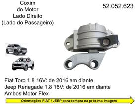 Coxim do Motor Lado Direito (Lado do Passageiro) para Jeep Renegade 1.8 Flex, Fiat Toro 1.8 Flex Coxim do Motor Lado Direito (Lado do Passageiro) para Jeep Renegade 1.8 Flex, Fiat Toro 1.8 Flex