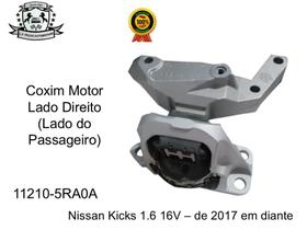Coxim do Motor Lado Direito (Lado do Passageiro) para Nissan Kicks 1.6 16V Coxim do Motor Lado Direito (Lado do Passageiro) para Nissan Kicks 1.6 16V