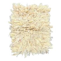 Coxinilho Branco Pelego Lã Trançada Grande Para Cavalo