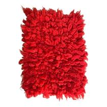 Coxinilho Vermelho Pelego Lã Trançada Grande Para Cavalo