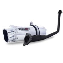 Coyote rs5 aluminio polido oval boca 8 ybr 125 factor / pro 2009/...