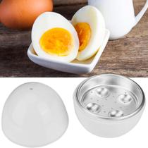 Cozedor 4 Ovos Cozidos Recipiente Fazer Microondas Design Compacto Cozinhar Egg Cooker Prático e Saudável A Vapor
