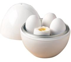 Cozedor 4 Ovos Cozidos Recipiente Fazer Microondas Design Compacto Função Cozinhar A Vapor Prático e Saudável