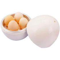 Cozedor Cozinhar 4 Ovos Cozidos Recipiente Fazer Microondas Design Compacto Egg Cooker Prático e Saudável A Vapor - Propius