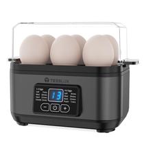 Cozedor de Ovos Digital Tesslux Rapid para 6 Ovos Cinza