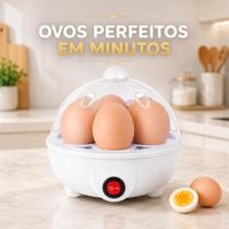 Cozedor De Ovos Elétrico Automático Portátil 110v Ovos Sempre no Ponto Certo Cozedor De Ovos Elétrico Automático Portátil 110v Ovos Sempre no Ponto Certo