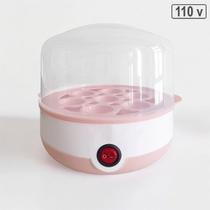 Cozedor Elétrico Multifuncional Rosa para Ovos e Legumes 110v Cozimento a Vapor Rápido