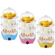 Cozedor Elétrico Ovos, Legumes e Mais 3 Andares até 21 Ovos