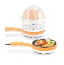 Cozedor Ovos Frigideira Elétrica Antiaderente 220V Laranja