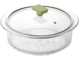 Cozi Vapore Ghidini Vidro 20cm Transparente - com Tampa Vera Cozi Vapore Ghidini Vidro 20cm Transparente - com Tampa Vera