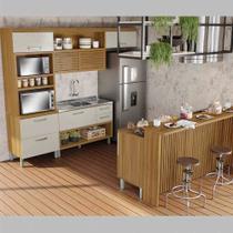 Cozinha 06 Pçs Ripado Nesher Princesa Gourmet 100 MDF
