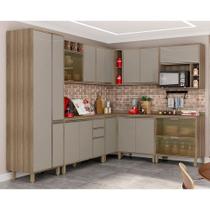 Cozinha 10 Pçs Com Armário E Balcão Mel Luciane Móveis Cozinha 10 Pçs Com Armário E Balcão Mel Luciane Móveis