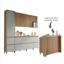 Cozinha 10 Peças Nesher Rainha Gourmet Ripado 100 Mdf Cozinha 10 Peças Nesher Rainha Gourmet Ripado 100 Mdf