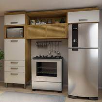 Cozinha 2 Peças Armário Aéreo 2 Portas e Paneleiro 2 Portas 3 Gavetas Princesa