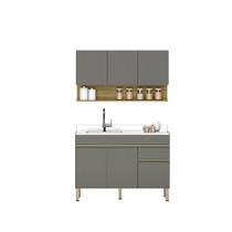 Cozinha 2 Peças Line Gris/Gris/CP-Freijo - SSX Multicoisas