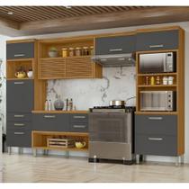 Cozinha 4 Peças Ripado 2 Paneleiros Princesa 100 MDF - Nesher