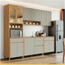 Cozinha 5 Peças 11 Portas 5 Gavetas Nesher Luna 270 cm 100 MDF Cozinha 5 Peças 11 Portas 5 Gavetas Nesher Luna 270 cm 100 MDF