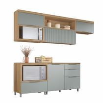 Cozinha 5 Peças 4 Portas 4 Gavetas Ripado Marquesa 100 MDF Cozinha 5 Peças 4 Portas 4 Gavetas Ripado Marquesa 100 MDF