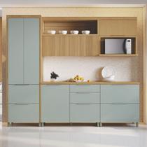 Cozinha 5 Peças 6 Portas 6 Gavetas Marquesa 100% MDF Marrom/Nature/Verde Cozinha 5 Peças 6 Portas 6 Gavetas Marquesa 100% MDF Marrom/Nature/Verde