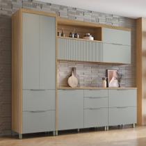 Cozinha 5 Peças 7 Portas 6 Gavetas Ripado Marquesa 100% Mdf Cozinha 5 Peças 7 Portas 6 Gavetas Ripado Marquesa 100% Mdf