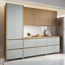 Cozinha 5 Peças 8 Portas 7 Gavetas Ripado Rainha 100% Mdf