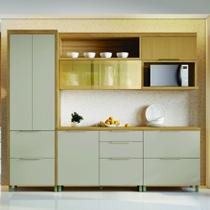 Cozinha 5 Peças Marquesa Vidro Micro-ondas Nature-Greige