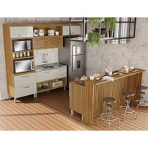 Cozinha 6 Peças Princesa Gourmet Ripado 100% Mdf