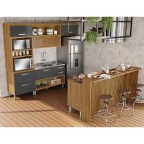 Cozinha 6 Peças Princesa Gourmet Ripado 100% Mdf