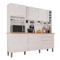 Cozinha 6 Portas 2 Gavetas Amanda Branco Neve Cozinha 6 Portas 2 Gavetas Amanda Branco Neve