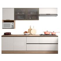 Cozinha 7 Peças Etna Carvalho OAK Off White Poliman