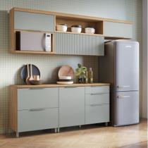 Cozinha 8 Peças Nesher Marquesa Gourmet Ripado 100 Mdf