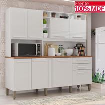 Cozinha 8 Portas 2 Gavetas Aurora Branca - Tudo de Móveis