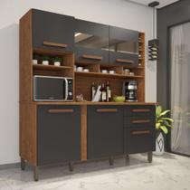 Cozinha alexia - cinamomo/ grafite Cozinha alexia - cinamomo/ grafite