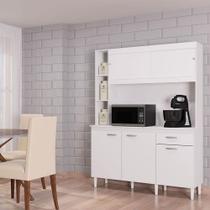 Cozinha Ambiente Kit Duda 140 Cm Branco Poquema
