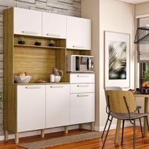 Cozinha Ambiente Montesa 6 Portas E 2 Gavetas Freijó Supremo - Kits Paraná